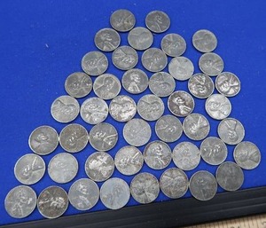 46) 1943 STEEL WHEAT PENNIES