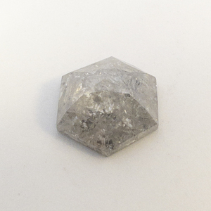 One Gray Color 1.56 carats Hexagon Rose cut diamond. NATURAL Estimated replacement value $3000 Low Reserve