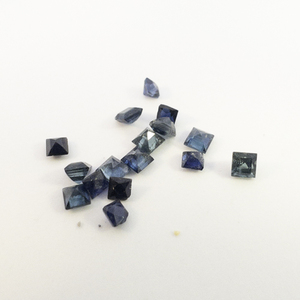 16 SAPPHIRE - .62 tw.ct. Square princess cut