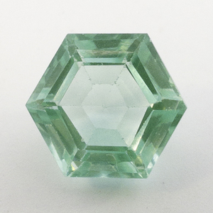 CREATED LIGHT BLUE SPINEL  - 4.15ct. Hexagonal brilliant cut