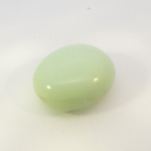 GREEN OPAL - 18.29ct. Oval cabochon cut