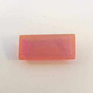 ETHIOPIAN PINK OPAL (DYED) - 2.56ct. Emerald cut