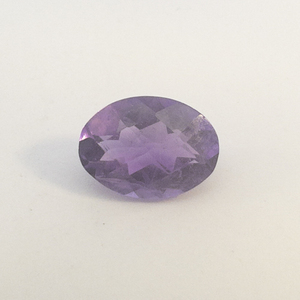 AMETHYST - 1.01ct. Oval Checkered cut
