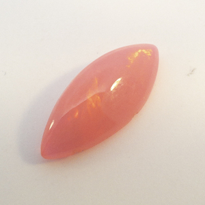 ETHIOPIAN PINK OPAL (DYED) - 2.07ct. Marquise cabochon cut