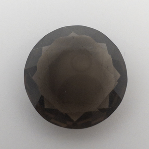 SMOKEY QUARTZ - 19.61ct. Round flat brilliant cut
