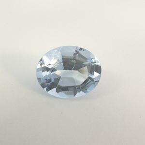 SWISS BLUE TOPAZ - 3.26ct. Oval brilliant cut