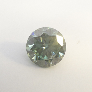 BLUE MOISSANITE - 3.23ct. Round brilliant cut