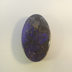 BOULDER OPAL DOUBLET - 4.19ct. Oval cabochon cut