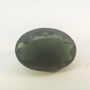 LAB GROWN BLACK OPAL - 2.98ct. Oval brilliant cut