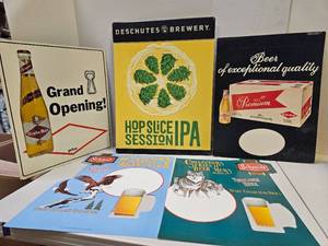 lot 39 image: Lot of Beer Signage