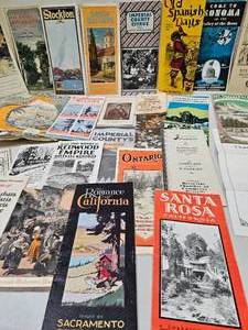 lot 31 image: Vintage 1930s California Travel Brochures