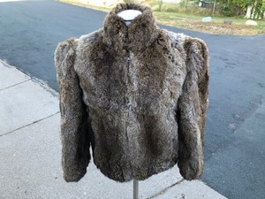 lot 207 image: Vintage Ladies Rabbit Fur Coat - Size 10