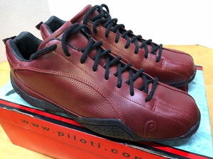 lot 235 image: Brand New PILOTI Mens Driving Shoes - Vintage Oxblood Red - Size 11