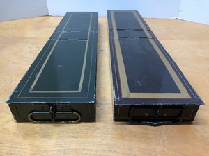 lot 248 image: 2 Antique Early 1900s Steel Bank Vault Boxes