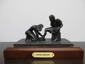 lot 108 image: Smaller Signed Divine Servant  Bronze Sculpture by Max Greiner Jr.