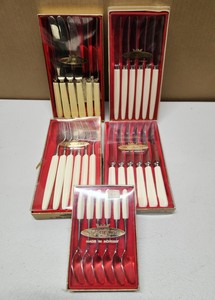 lot 149 image: Lot of 5 NOS Unopened Mid Century Flatware Sets - Skaugum - Made in Norway