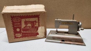 lot 151 image: Vintage KAY-EE Sew Master Toy Sewing Machine wOriginal Box