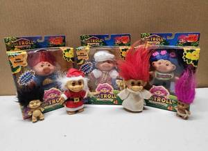 lot 157 image: Group of Assorted TROLL DOLLS - Some Brand New