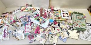 lot 176 image: LARGE Estate Lot of Higher End Decorations Crafting Items Stickers etc