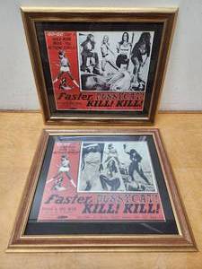 lot 190 image: 2 Different Framed Posters for the Film Faster, Pussycat Kill Kill