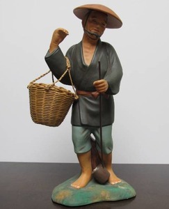 lot 84 image: Highly Detailed Vintage 1950s era Japanese Hand Painted Figure - Hakata Urasaki