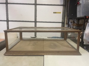 lot 85 image: Antique Oak General Store Counter Display Case
