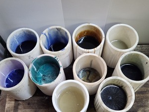 lot 282 image: Large Lot of Colored Melting Glass for Kilns #1