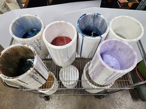 lot 284 image: Large Lot of Colored Melting Glass for Kilns #2