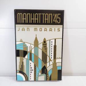lot 7 image: Large Display Book Cover Poster Manhattan 45 Jan Morris