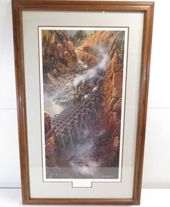 lot 41 image: Black Canyon Express - Ted Blaylock Signed Print - 1991 - 1640