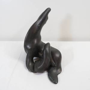 lot 47 image: Metal Seal and Seal Pup Sculpture
