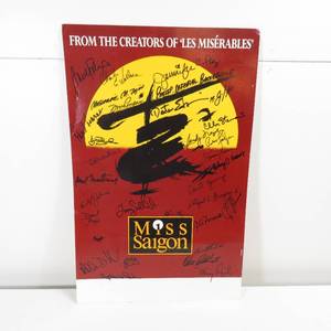 lot 51 image: Miss Saigon Signed Cast Poster - Poster Dated 1988