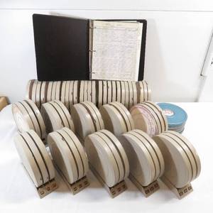 lot 102 image: Large Song Library on Yankee Tape-Pak TP7 Audio Reels - 57 Reels