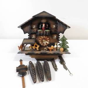 lot 110 image: Vintage Chalet Style Cuckoo Clock - Made in Germany