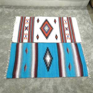 lot 171 image: 2 Vintage Woven Southwest Design Blankets