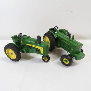 lot 181 image: 2 John Deere Tractors 80 Diesel 80th Anniversary 116 Scale Model 
