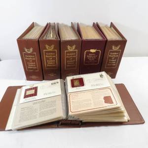 lot 213 image: 6 Books of Golden Replicas of United States Stamps