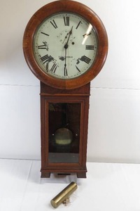 lot 216 image: Vintage Seth Thomas Regulator Wall Clock