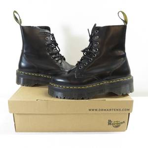 lot 223 image: Dr. Martens Jadon Black Boots  M8 W9 EU 41