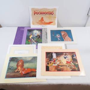 lot 229 image: Walt Disney Commemorative Lithographs - Sleeping Beauty, Pocahontas, Lion King, Snow White, Etc.
