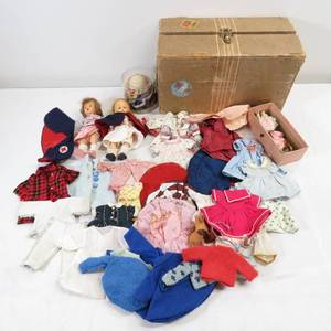 lot 245 image: Ginny Dolls and Clothing, Shoes, Hats Vintage Lot