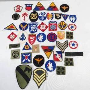 lot 290 image: Large Grouping of Vintage and Modern Military Patches