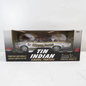 lot 297 image: Signed Pontiac Nationals Limited 118 Scale Diecast Tin Indian V Knafel Pontiac