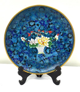 lot 41 image: Vintage Colorful Cloisonn Plate