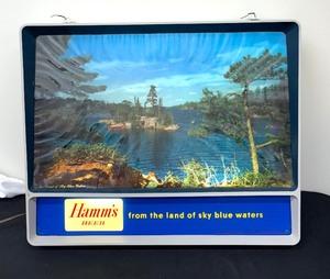 lot 59 image: Hamms Beer From the Land of Sky Blue Waters Illuminating Sign