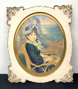 lot 114 image: Vintage Renoir Print By the Seashore