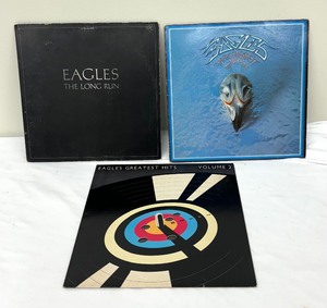 lot 47A image: Three Vintage Eagle Record Albums including Vintage Eagles The Long Run Record Album