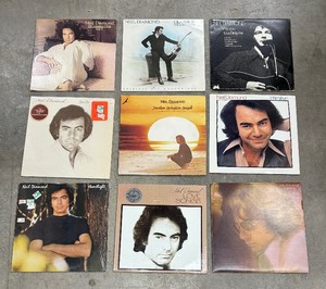 lot 152 image: (9) Vintage Neil Diamond Record Albums including Vintage Neil Diamond Heartlight Record Album