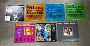lot 113 image: (7) Vintage Record Albums including Vintage Abba Greatest Hits Vol 2 Record Album