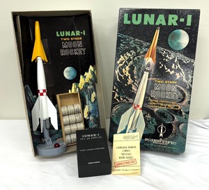 lot 104 image: Vintage Lunar-1 Two Stage Moon Rocket Mode 205